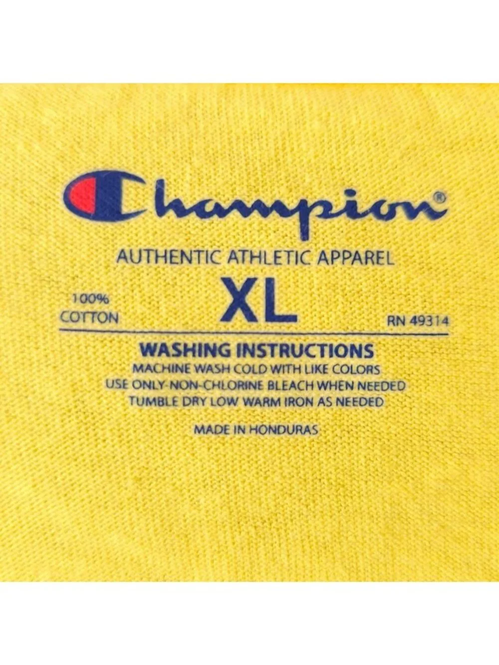 Colorado Buffaloes T Shirt Mens Size XL Yellow NCAA University Champion Brand - Picture 6 of 7